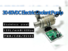 Bomba de refrigerante eléctrica de acero inoxidable de 48 V para la gestión térmica en el almacenamiento de energía